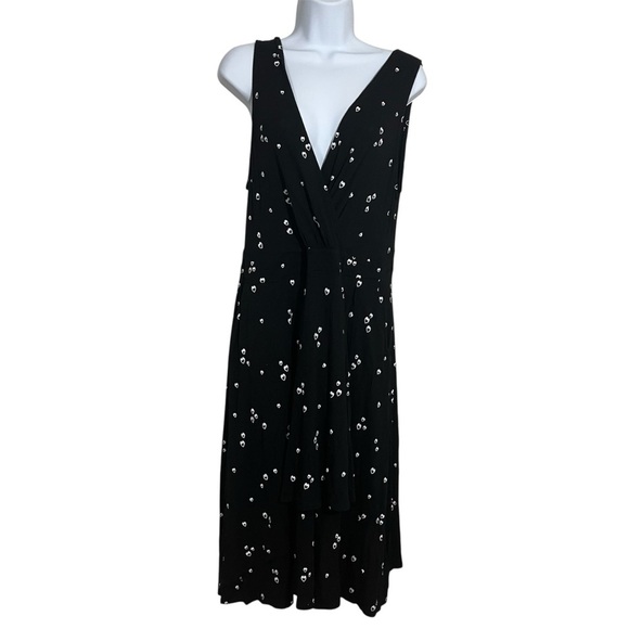 torrid Dresses & Skirts - Torrid Heart Polka Dot Midi Dress Plus Size 0 (XL) Wrap Pockets Tiered Ruffles